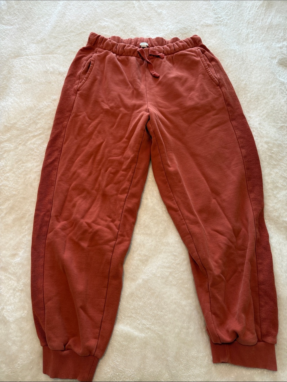 Aerie Women Burnt Orange Drawstring Jogger Pants size medium